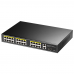 Коммутатор CUDY 24-Port 10/100M PoE+ Switch with 2 Gigabit Port+ 1SFP 300W 24-Port 10/100M PSE RJ-45 +2 Gigabit RJ- 45 +1SFP Port with 24 POE Ports Switch with Built-in power supply, support 16-port IEEE 802.3at PoE+ Injector, Rack-mountable Steel case, 3