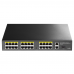 Коммутатор CUDY 24-Port 10/100M PoE+ Switch with 2 Gigabit Port+ 1SFP 300W 24-Port 10/100M PSE RJ-45 +2 Gigabit RJ- 45 +1SFP Port with 24 POE Ports Switch with Built-in power supply, support 16-port IEEE 802.3at PoE+ Injector, Rack-mountable Steel case, 3