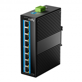 Коммутатор CUDY 8-Port Gigabit Industrial PoE Switch 8-Port Aluminum Industrial PoE Switch, 1000Mbps 8-Port RJ45, 802.3at/af, Din-rail design, Power supply: DC12~52V work temperature:-40 °C-80°C, Power Adapter Not Included