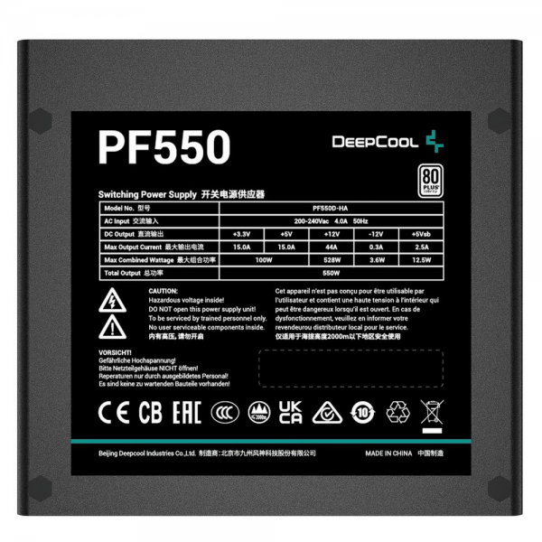 Блок питания Deepcool PF550 (R-PF550D-HA0B-WDEU)