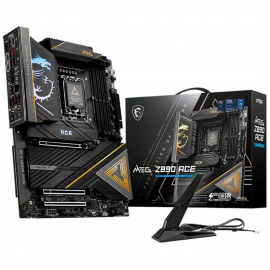 Материнская плата MSI MEG Z890 ACE Z890, LGA1851, 4*DDR5, 3*PCIEx16, 5*M.2, 3*TypeC, 11*USB3.2Gen2, 4*USB3.2Gen1, 4*USB2.0, 4*SATA3.0, 10G, 2*Type-C(DP), HDMI, ATX, RTL