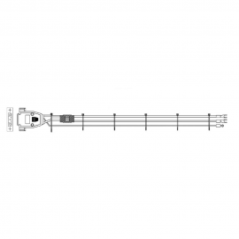 Кабель Gospower 0504-18030040,  Power cable DC 3m