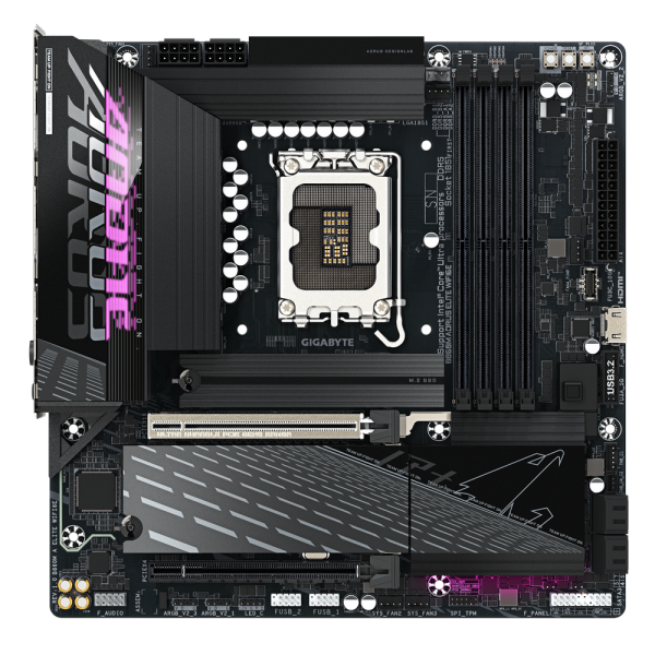 Материнская плата Gigabyte B860M AORUS ELITE WIFI6E, RTL