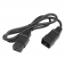 Сетевой кабель Hyperline PWC-IEC19-IEC20-1.0-BK питания IEC 320 C19 - IEC 320 C20 (3x1.5), прямая вилка, 16A, 1м, цвет черный (ПВС-АП-3*1,5-250-C19C20-16-1,0 ГОСТ 30851.1-2002 (МЭК 60320-1:1994))