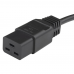 Сетевой кабель Hyperline PWC-IEC19-IEC20-1.0-BK питания IEC 320 C19 - IEC 320 C20 (3x1.5), прямая вилка, 16A, 1м, цвет черный (ПВС-АП-3*1,5-250-C19C20-16-1,0 ГОСТ 30851.1-2002 (МЭК 60320-1:1994))