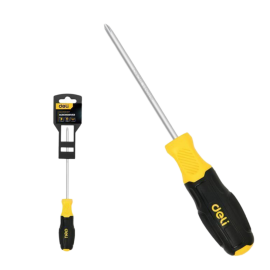 Отвертка Torx Deli DL6310030T T30x100мм сталь Cr-V, двухкомпонентная прорезиненная рукоять