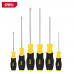 Набор отверток Deli DL630006N 6шт SL5x75 + SL5x100 + SL6x150 + PH1x75 + PH1x100 + PH2x150 сталь Cr-V, двухкомпонентная прорезиненная рукоять