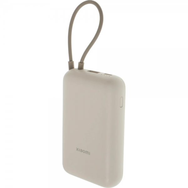 Внешний аккумулятор Xiaomi Power Bank 10000mAh (встроенный кабель) Tan GL