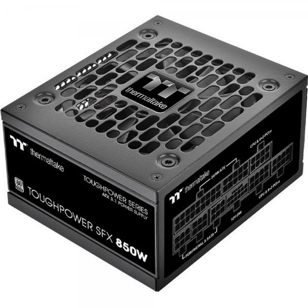 Блок питания ПК Thermaltake Toughpower SFX 850 /0850W/Fully Modular/Non Light/Full Range/Analog/80 Plus Platinum/EU/100% JP CAP/All Flat Cables/Gen 5