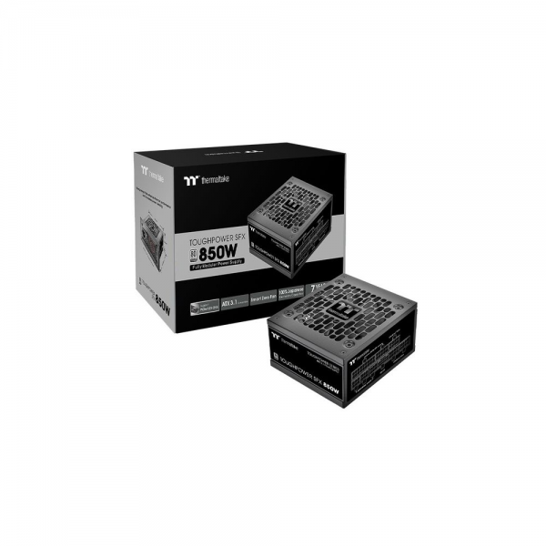 Блок питания ПК Thermaltake Toughpower SFX 850 /0850W/Fully Modular/Non Light/Full Range/Analog/80 Plus Platinum/EU/100% JP CAP/All Flat Cables/Gen 5