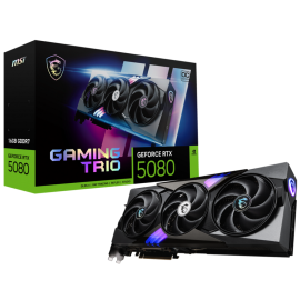 Видеокарта MSI RTX5080 GAMING TRIO OC 16GB GDDR7 256bit 3xDP HDMI 3FAN RTL