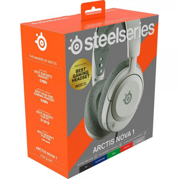 Наушники SteelSeries Arctis Nova 1 Wired Gaming Headset White