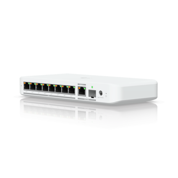 Ubiquiti UniFi Switch Flex 2.5G PoE PoE-коммутатор, 8х 2.5G RJ45, 1х 10G RJ45/SFP+, раздача 196 Вт