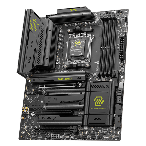 Материнская плата MSI MAG X870E TOMAHAWK WIFI X870E, AM5, 4*DDR5, 3*PCIEx16, 4*M.2, 4*TypeC, 2*USB3.2Gen2, 7*USB3.2Gen1, 8*USB2.0, 4*SATA3.0, 5G, Type-C(DP), HDMI, ATX, RTL