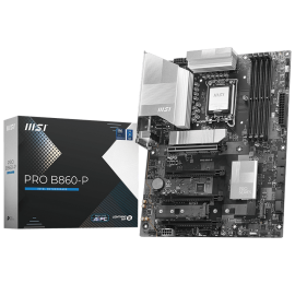 Материнская плата MSI PRO B860-P B860, LGA1851, 4*DDR5, 4*PCIEx16, 3*M.2, 1*TypeC, 2*USB3.2Gen2, 6*USB3.2Gen1, 8*USB2.0, 4*SATA3.0, 5G, Type-C(DP), DP, HDMI, ATX, RTL