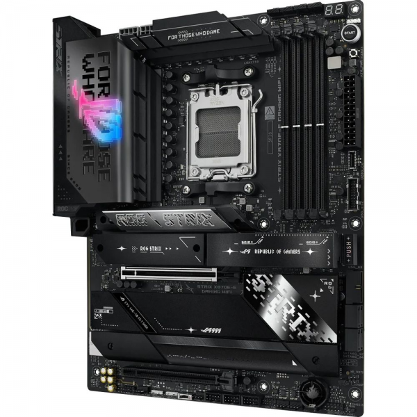 Материнская плата ASUS ROG STRIX X870E-E GAMING WIFI AM5 ATX 4xDDR5 2xPCIEx16 5xM.2 2xUSB-C HDMI 5GLAN Wi-Fi 7