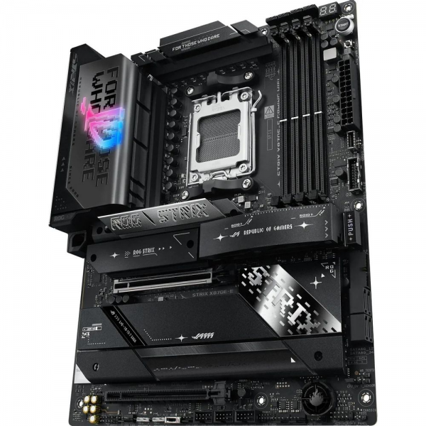 Материнская плата ASUS ROG STRIX X870E-E GAMING WIFI AM5 ATX 4xDDR5 2xPCIEx16 5xM.2 2xUSB-C HDMI 5GLAN Wi-Fi 7