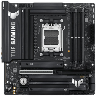 Материнская плата ASUS TUF GAMING B850M-PLUS AM5 mATX 4xDDR5 PCIEx16 PCIEx1 3xM.2 USB-C DP HDMI 2.5GLAN