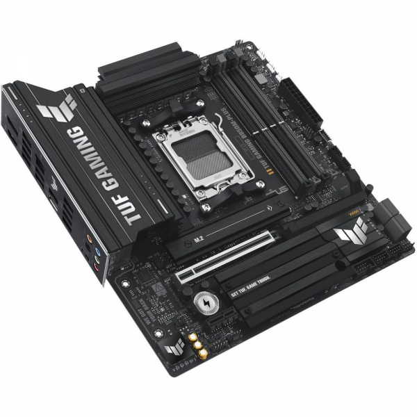 Материнская плата ASUS TUF GAMING B850M-PLUS AM5 mATX 4xDDR5 PCIEx16 PCIEx1 3xM.2 USB-C DP HDMI 2.5GLAN