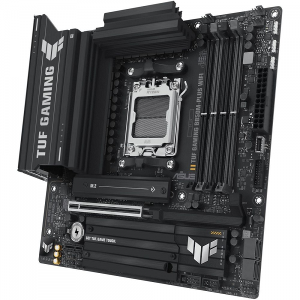 Материнская плата ASUS TUF GAMING B850M-PLUS WIFI AM5 mATX 4xDDR5 PCIEx16 PCIEx1 3xM.2 USB-C DP HDMI 2.5GLAN Wi-Fi 6Е