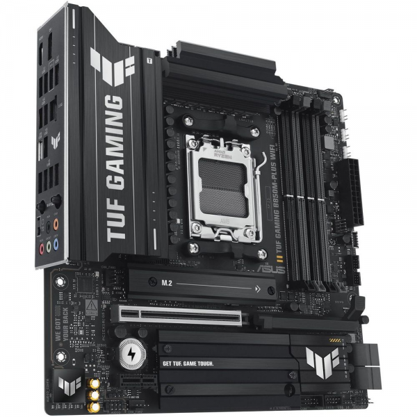 Материнская плата ASUS TUF GAMING B850M-PLUS WIFI AM5 mATX 4xDDR5 PCIEx16 PCIEx1 3xM.2 USB-C DP HDMI 2.5GLAN Wi-Fi 6Е