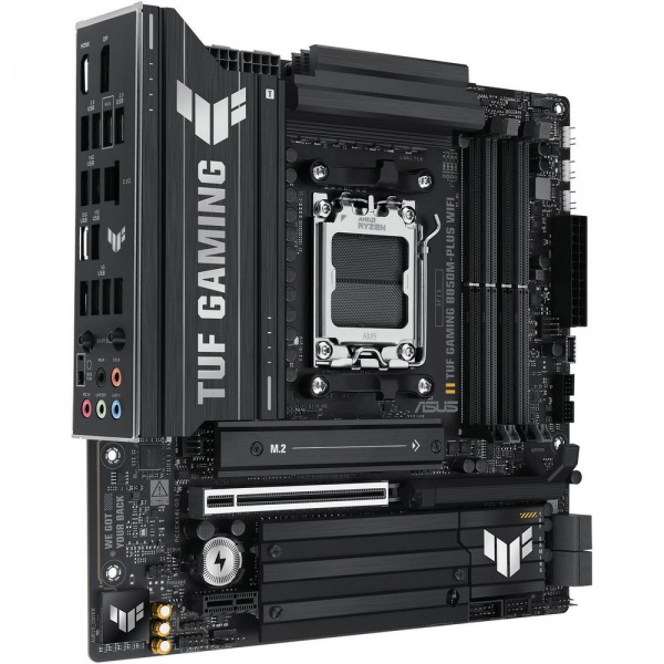 Материнская плата ASUS TUF GAMING B850M-PLUS WIFI AM5 mATX 4xDDR5 PCIEx16 PCIEx1 3xM.2 USB-C DP HDMI 2.5GLAN Wi-Fi 6Е