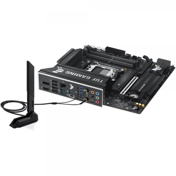 Материнская плата ASUS TUF GAMING B850M-PLUS WIFI AM5 mATX 4xDDR5 PCIEx16 PCIEx1 3xM.2 USB-C DP HDMI 2.5GLAN Wi-Fi 6Е