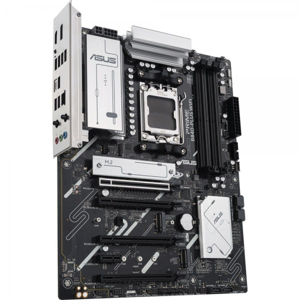 Материнская плата ASUS PRIME B840-PLUS WIFI AM5 ATX 4xDDR5 4xPCIEx16 PCIEx1 3xM.2 USB-C DP HDMI 2.5GLAN Wi-Fi 6Е