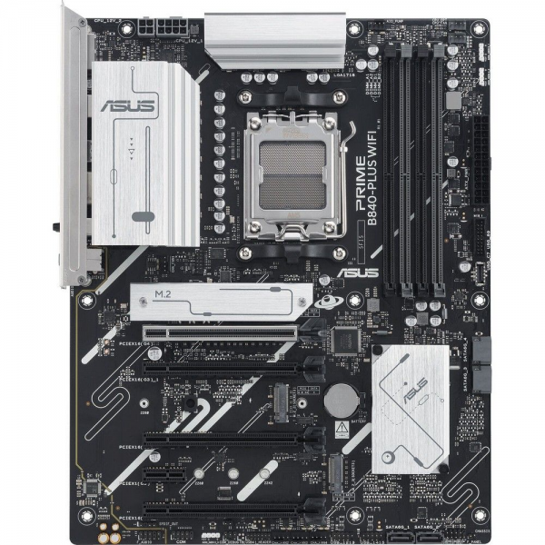 Материнская плата ASUS PRIME B840-PLUS WIFI AM5 ATX 4xDDR5 4xPCIEx16 PCIEx1 3xM.2 USB-C DP HDMI 2.5GLAN Wi-Fi 6Е
