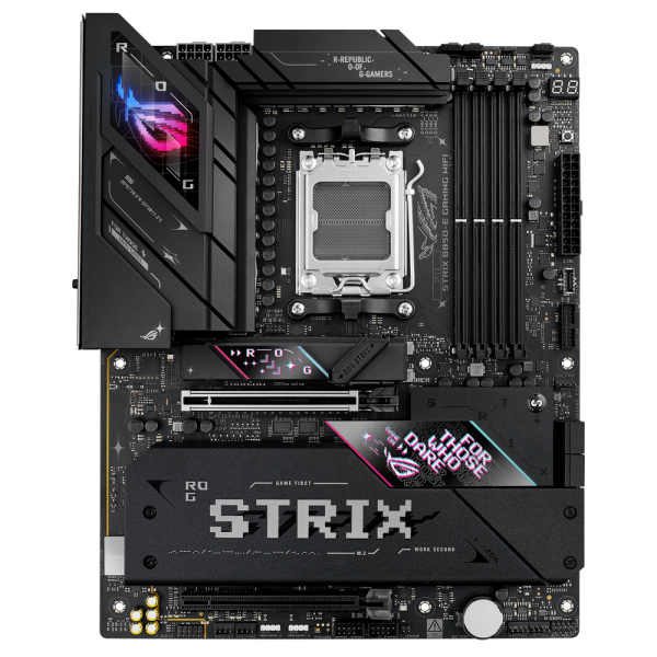 Материнская плата ASUS ROG STRIX B850-E GAMING WIFI AM5 ATX 4xDDR5 2xPCIEx16 5xM.2 2хUSB-C DP HDMI 5GLAN Wi-Fi 7