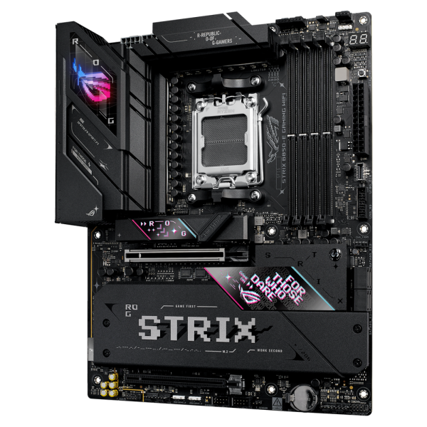 Материнская плата ASUS ROG STRIX B850-E GAMING WIFI AM5 ATX 4xDDR5 2xPCIEx16 5xM.2 2хUSB-C DP HDMI 5GLAN Wi-Fi 7