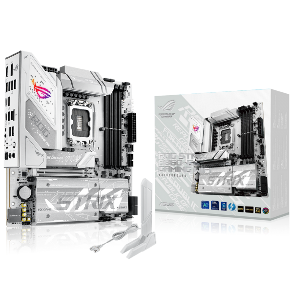 Материнская плата ASUS ROG STRIX B860-G GAMING WIFI LGA1851 mATX 4xDDR5 PCIEx16 4xM.2 Thunderbolt USB-C DP HDMI 2.5GLAN Wi-Fi 7