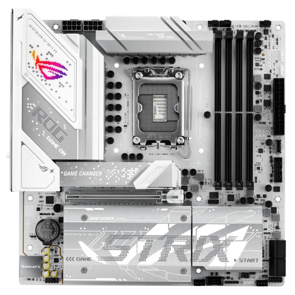 Материнская плата ASUS ROG STRIX B860-G GAMING WIFI LGA1851 mATX 4xDDR5 PCIEx16 4xM.2 Thunderbolt USB-C DP HDMI 2.5GLAN Wi-Fi 7