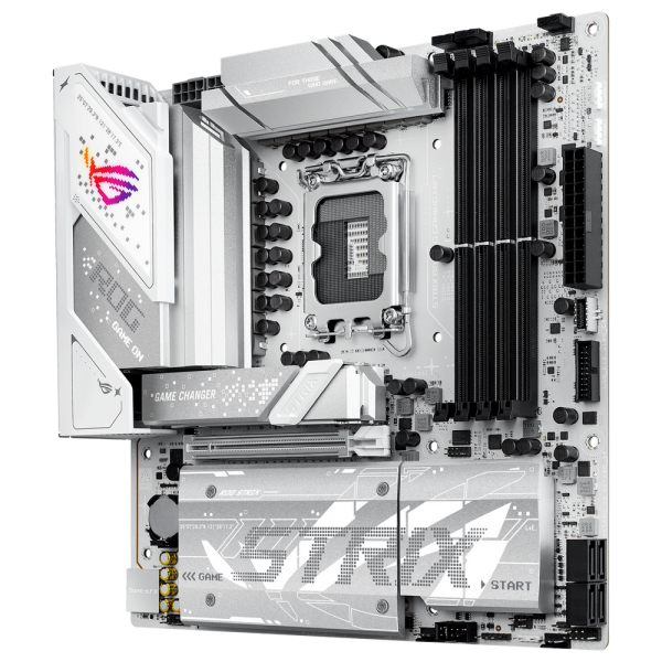 Материнская плата ASUS ROG STRIX B860-G GAMING WIFI LGA1851 mATX 4xDDR5 PCIEx16 4xM.2 Thunderbolt USB-C DP HDMI 2.5GLAN Wi-Fi 7