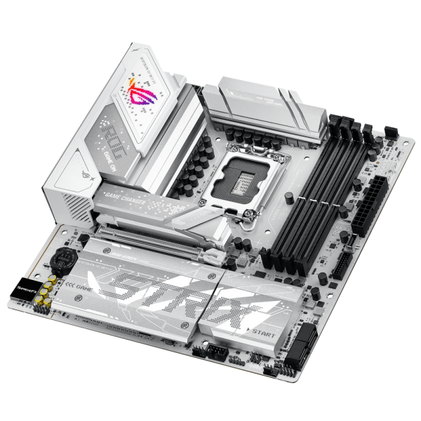 Материнская плата ASUS ROG STRIX B860-G GAMING WIFI LGA1851 mATX 4xDDR5 PCIEx16 4xM.2 Thunderbolt USB-C DP HDMI 2.5GLAN Wi-Fi 7