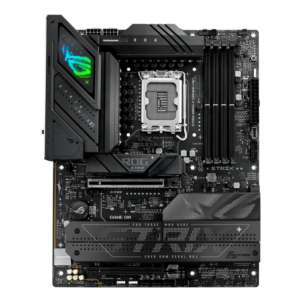 Материнская плата ASUS ROG STRIX B860-F GAMING WIFI LGA1851 ATX 4xDDR5 2xPCIEx16 4xM.2 Thunderbolt USB-C DP HDMI 2.5GLAN Wi-Fi 7
