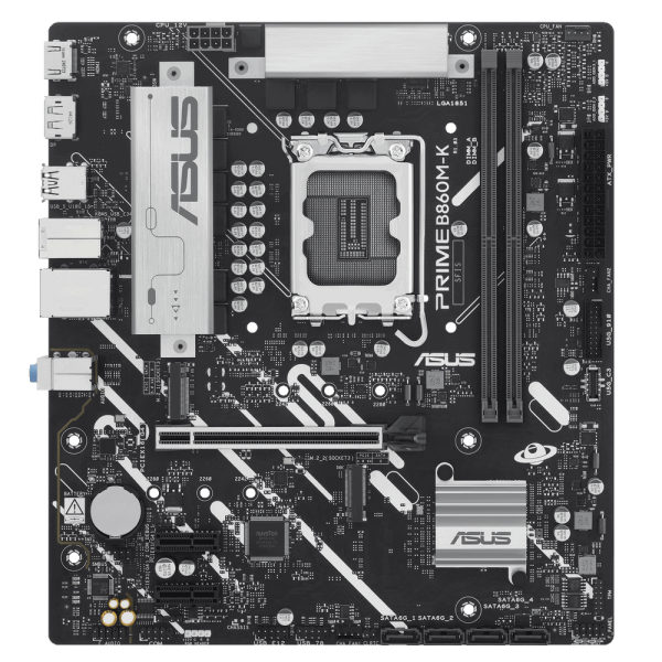 Материнская плата ASUS PRIME B860M-K LGA1851 mATX 2xDDR5 PCIEx16 2xPCIEx1 2xM.2 DP HDMI 2.5GLAN
