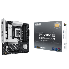 Материнская плата ASUS PRIME B860M-A-CSM LGA1851 mATX 4xDDR5 2xPCIEx16 PCIEx1 2xM.2 USB-C 2xDP HDMI 2.5GLAN