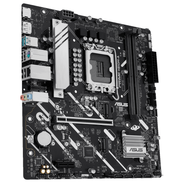 Материнская плата ASUS PRIME H810M-A-CSM LGA1851 mATX 2xDDR5 PCIEx16 PCIEx1 2xM.2 DP HDMI GLAN