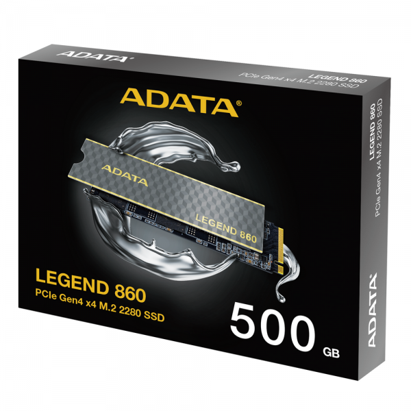 Твердотельный накопитель SSD ADATA M.2 2280 500GB LEGEND 860 PCI-E 4.0 4x,R:5000/ W:3000MB/s