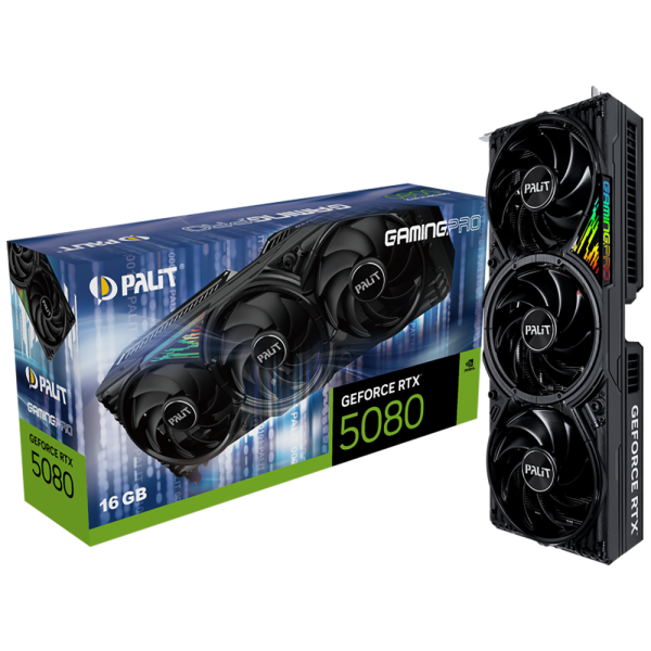 Видеокарта RTX5080 GAMINGPRO 16GB GDDR7 256bit 3xDP HDMI 3FAN RTL