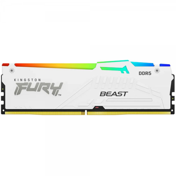 Модуль памяти Kingston 16GB FURY Beast White RGB DDR5 DIMM 5600