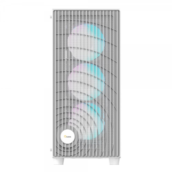 Корпус Case Ocypus Gamma C70 WH ARGB ATX / win / white / 4 ARGB fans / no PSU / Tempered Glass