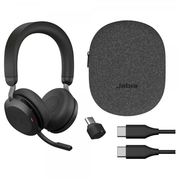 Беспроводная гарнитура Jabra Evolve2 75,Link380c MS Stereo Black (PN:27599-999-899)