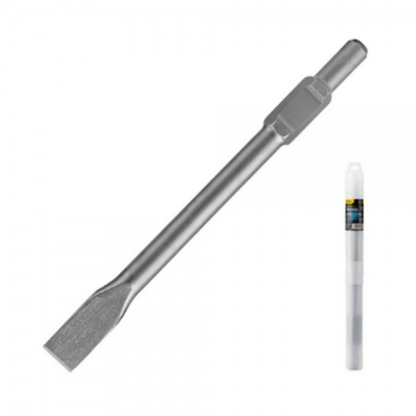Долото плоское Deli DH-HBZ35410-E1 HEX30, 30*410*35мм, 40Cr