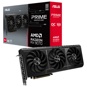Видеокарта ASUS RX9070 PRIME OC 16GB GDDR6 256bit 3xDP HDMI 3FAN RTL [PRIME-RX9070-O16G]