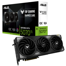 Видеокарта ASUS RTX5070Ti TUF GAMING 16GB GDDR7 256bit 3xDP 2xHDMI 3FAN RTL [TUF-RTX5070TI-O16G-GAMING]