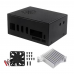 Корпус Orange pi 5 plus metal case + heatsink +fan, Type 1