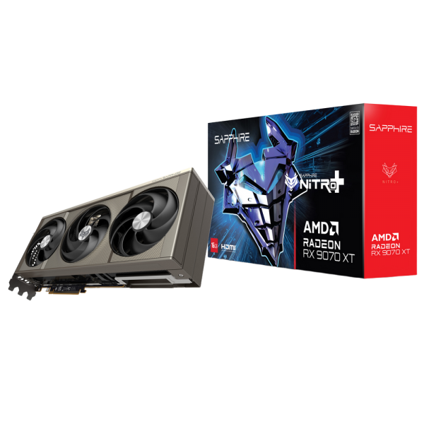 Видеокарта Sapphire RX9070XT NITRO+ OC 16GB GDDR6 256bit 2xDP 2xHDMI 3FAN RTL