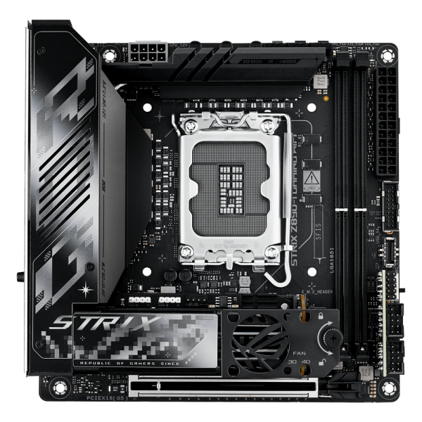 Материнская плата ASUS ROG STRIX Z890-I GAMING WIFI LGA1851 mini-ITX 2xDDR5 PCIEx16 2xM.2 2xThunderbolt USB-C HDMI 2.5GLAN Wi-Fi 7